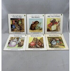 Leap Frog Lot Of 6 My Little Book About Beatrix Potter Peter Rabbit Moppet Tiggy